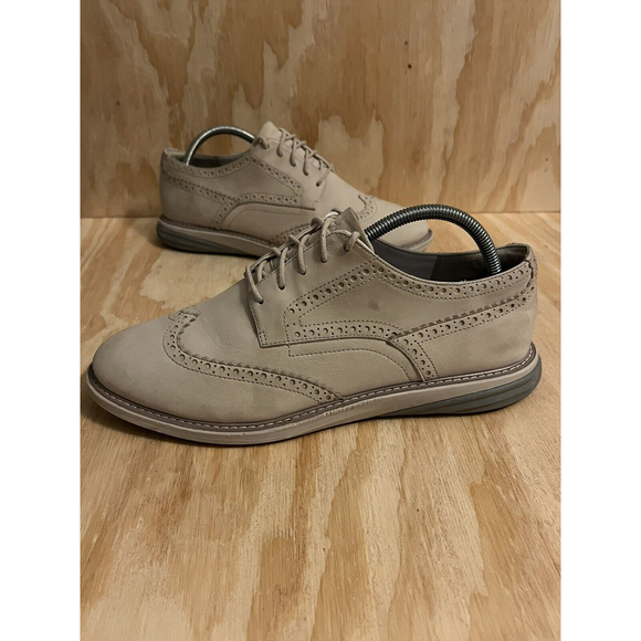 Cole Haan Grand OS Tan Suede Shoes Oxford W08472 Mens Size 8 1/2 B main image 5